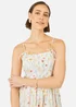 Yumi White Botanical Embroidery Fabric Handkerchief Hem Dress - 12 Image 3