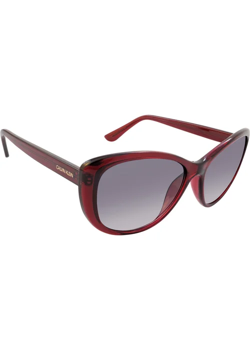 Calvin Klein Burgundy Gradient Sunglasses - One Size Image 4