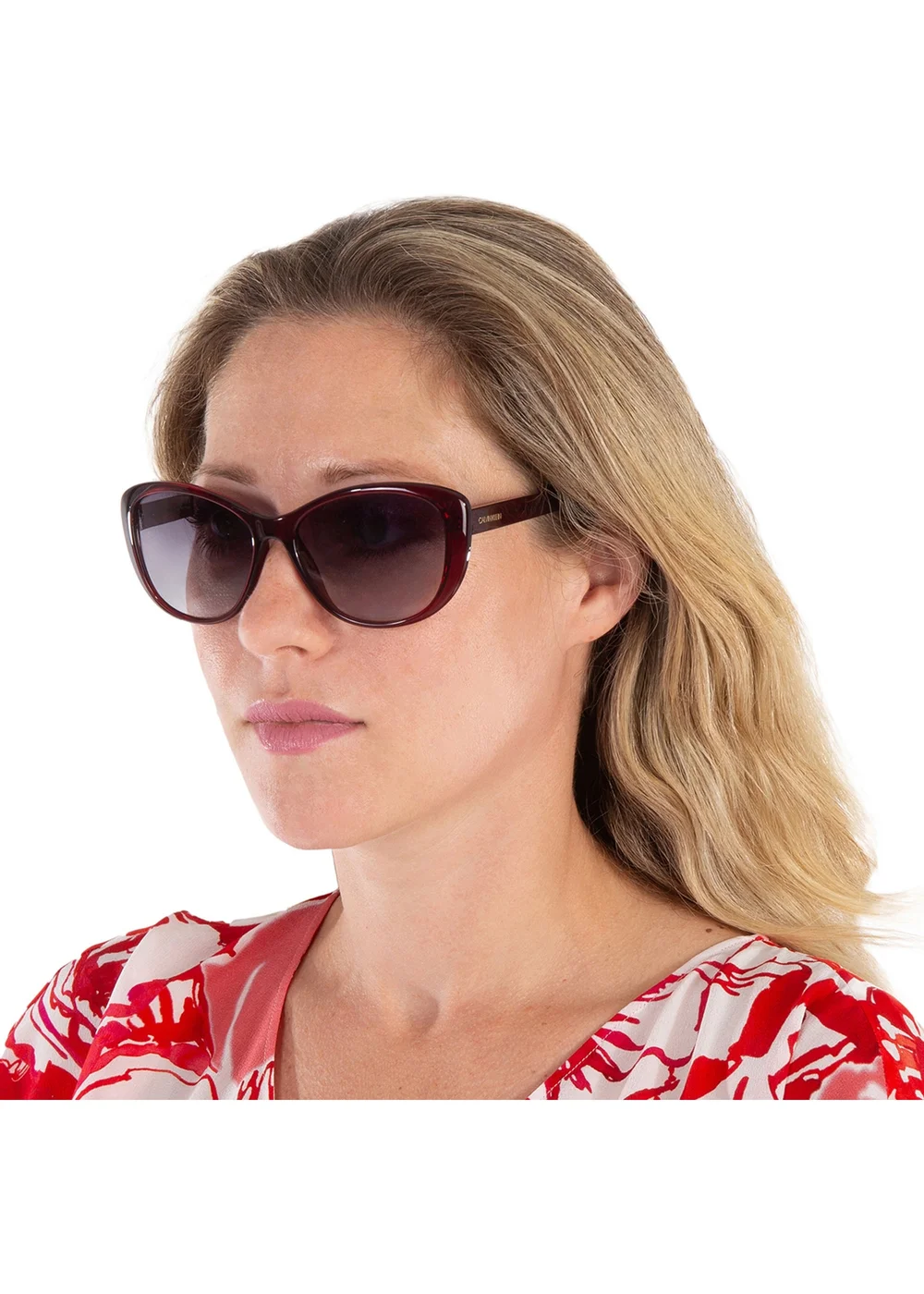 Calvin Klein Burgundy Gradient Sunglasses - One Size Image 5