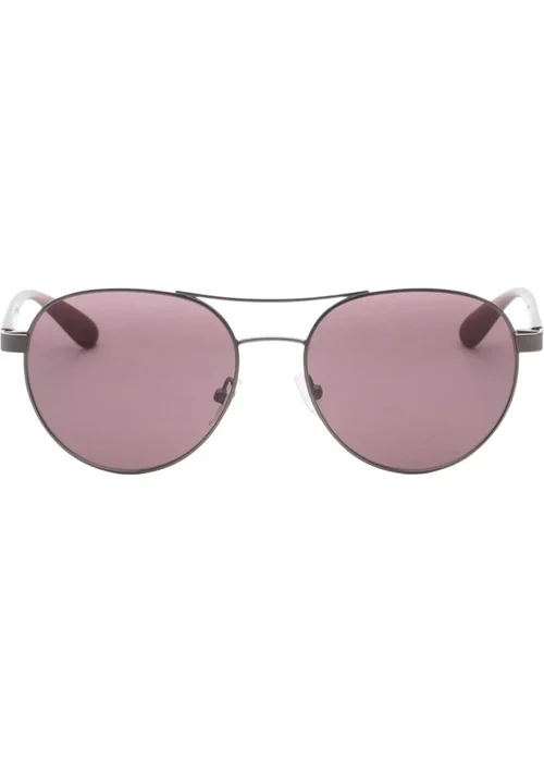 Calvin Klein Pink Matte Pilot Sunglasses - One Size Image 1