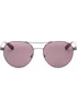 Calvin Klein Pink Matte Pilot Sunglasses - One Size Image 1