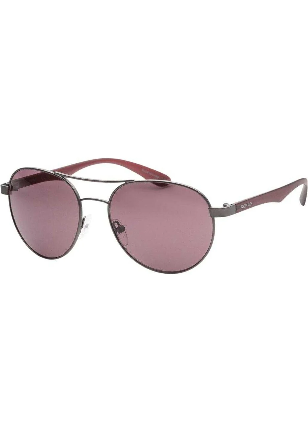 Calvin Klein Pink Matte Pilot Sunglasses - One Size Image 2