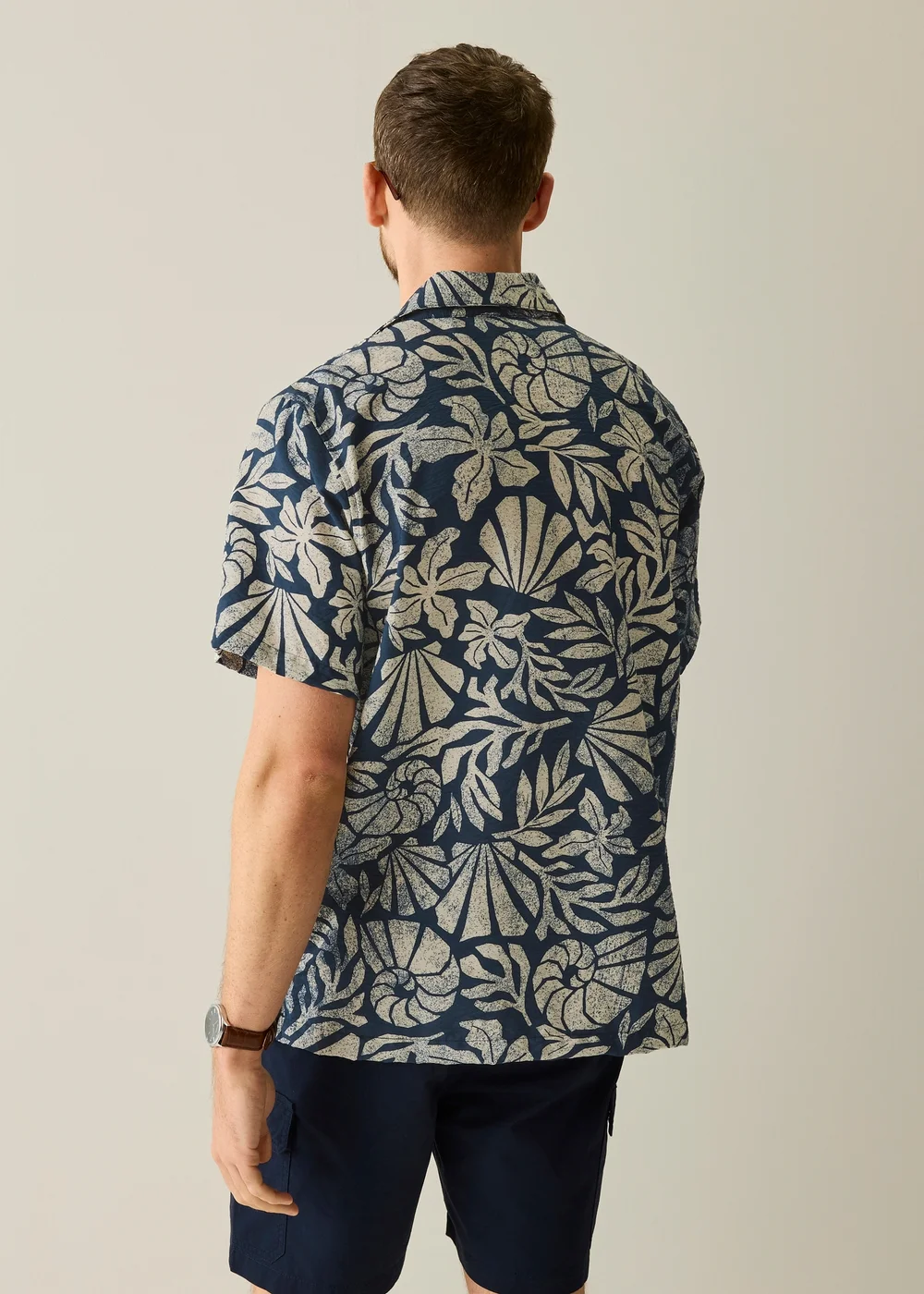 Regatta Abstract Seascape Coral Navy Tulum Lightweight Shirt - 3XL Image 2
