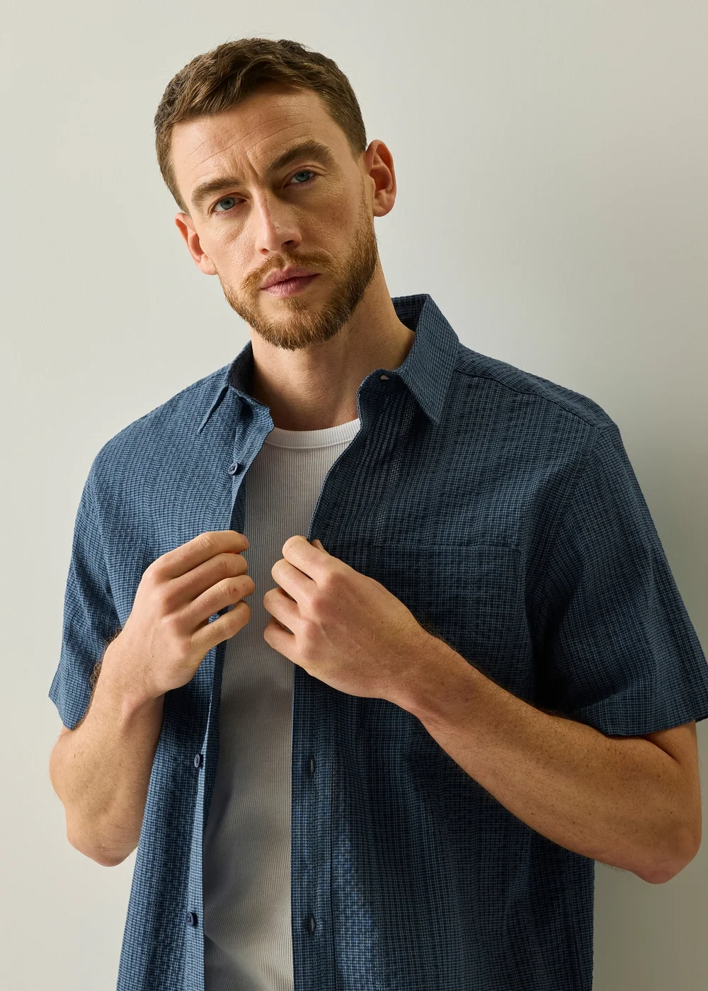 Regatta Navy Camilo Lightweight Shirt - L Image 5