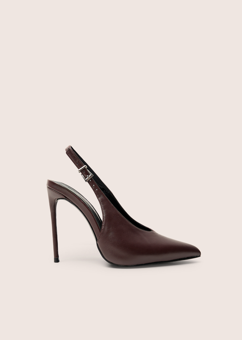 Public Desire Tatti Burgundy Slingback Court Heel - 3 Image 1