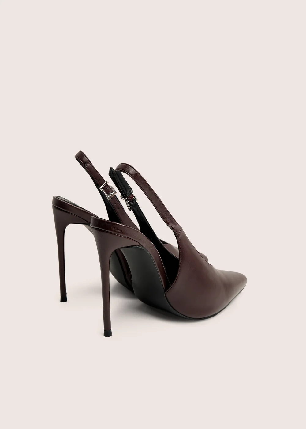 Public Desire Tatti Burgundy Slingback Court Heel - 3 Image 3