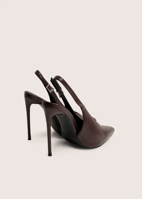 Public Desire Tatti Burgundy Slingback Court Heel - 3 Image 3