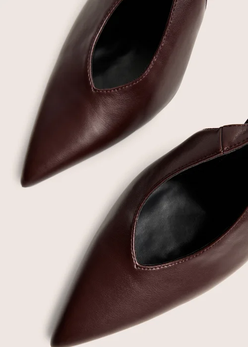 Public Desire Tatti Burgundy Slingback Court Heel - 3 Image 4