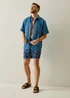 Regatta Airbrushed Pineapple Navy Paraiso Lightweight Shorts - L Image 1