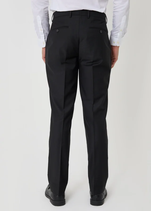 Threadbare Black Slim Fit Suit Trousers