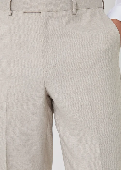 Threadbare Stone Tailored Fit Lightweight Suit Trousers - 34 Image 4