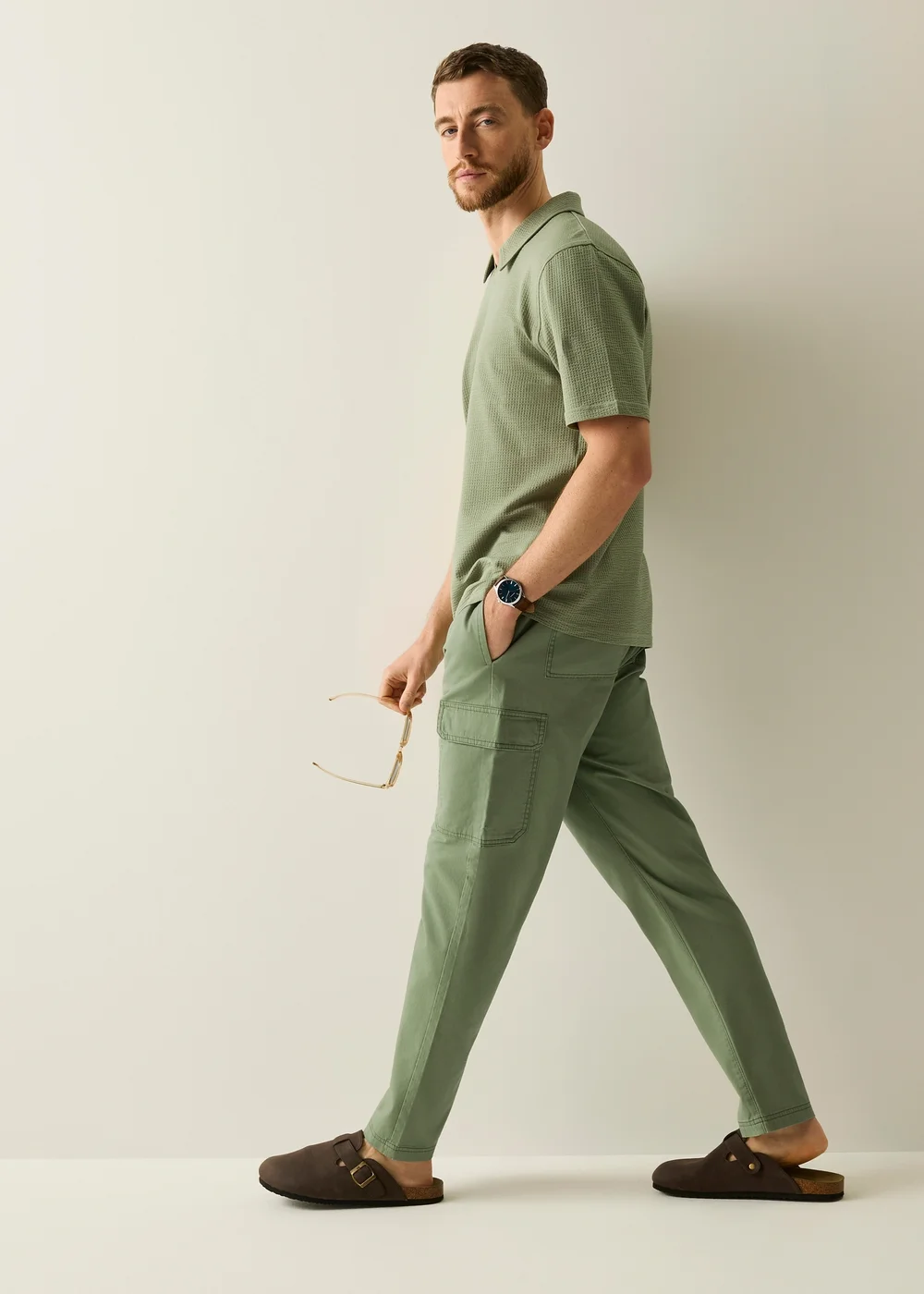 Regatta Oil Green Anakena Trousers - M Image 1