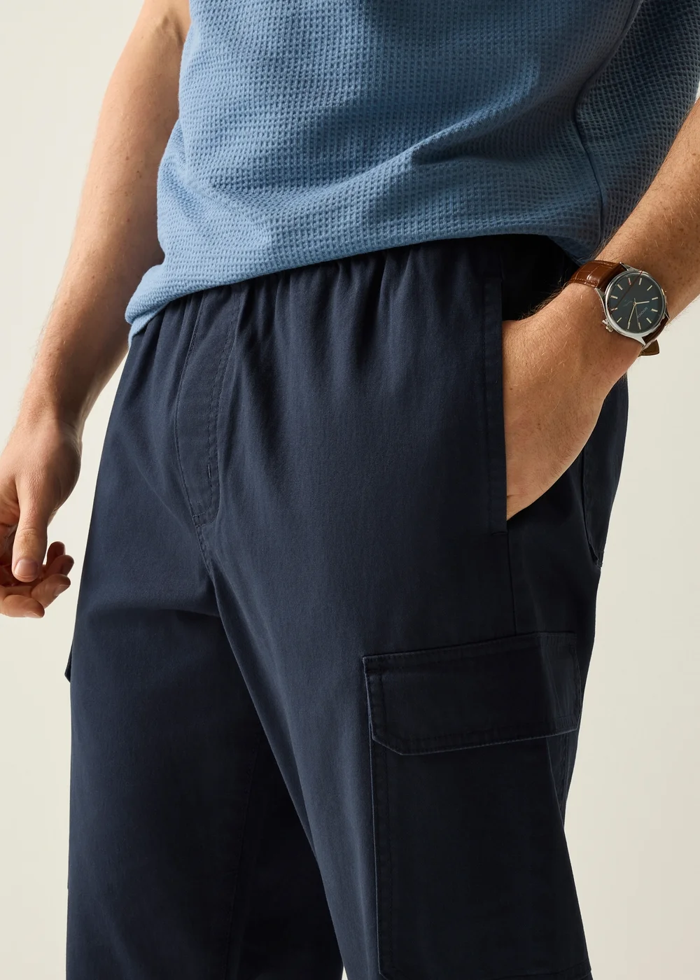 Regatta Navy Anakena Trousers - M Image 4
