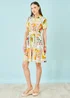 Yumi Multicolour Sun Patchwork Print Shirt Dress - 12 Image 2