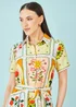 Yumi Multicolour Sun Patchwork Print Shirt Dress - 12 Image 4
