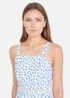 Yumi White Ditsy Floral Cotton Midi Sun Dress With Lace Trims - 16 Image 3