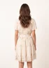 Blue Vanilla Beige Embellished Tiered Mini Dress - L/XL Image 4