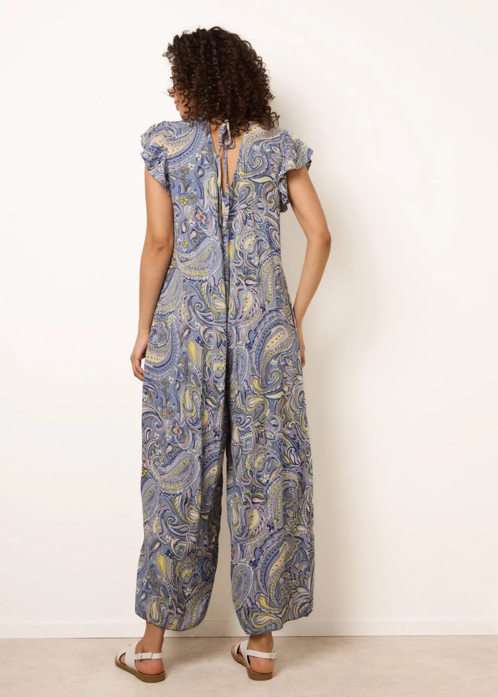 Blue Vanilla Blue Ruffle Detail Jumpsuit - One Size Image 4