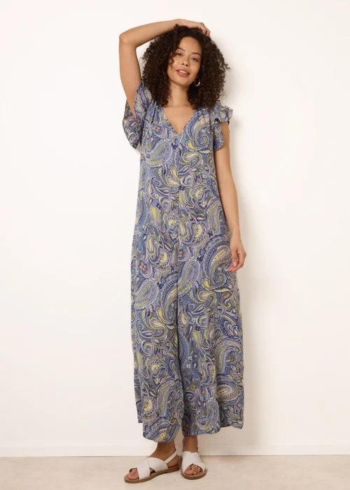 Blue Vanilla Blue Ruffle Detail Jumpsuit - One Size Image 3