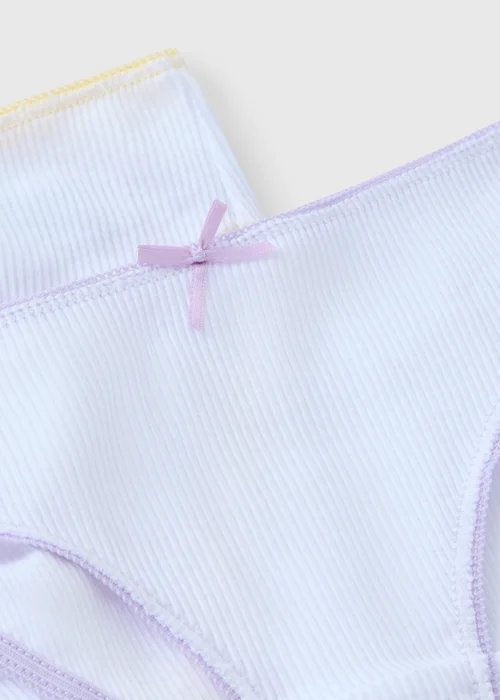 10 Pack Girls White Ribbed Knickers (1.5-13yrs) - 1.5-2 Yrs Image 2