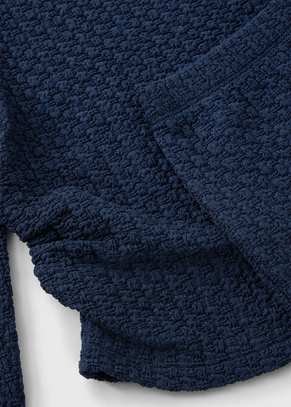 Girls Navy Crinkle Top & Trouser Set (7-15yrs) - 7 Yrs Image 2