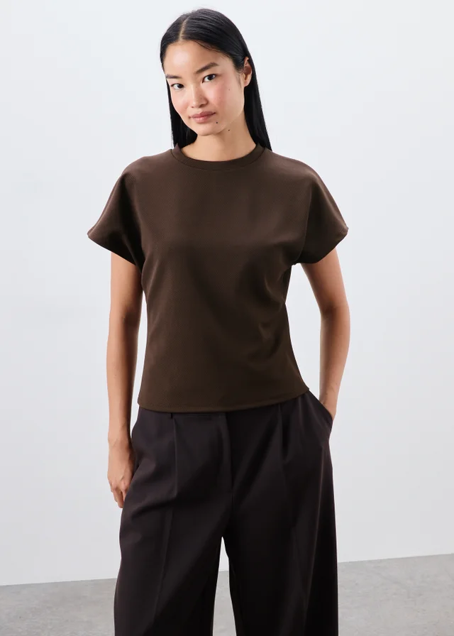 Chocolate Textured T-Shirt