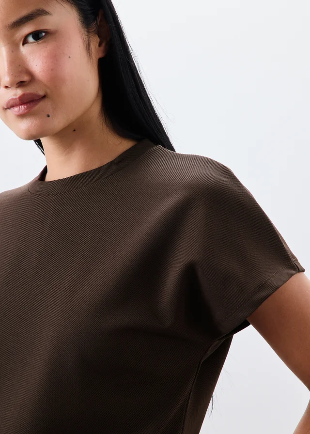 Chocolate Textured T-Shirt