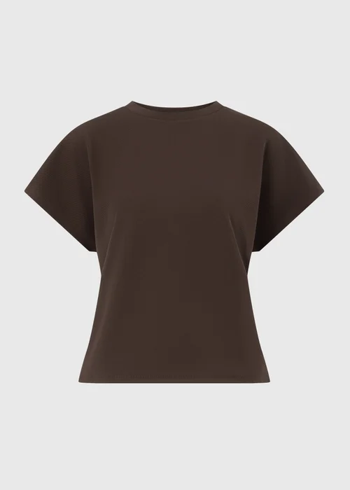 Chocolate Textured T-Shirt - Size 8 Image 3