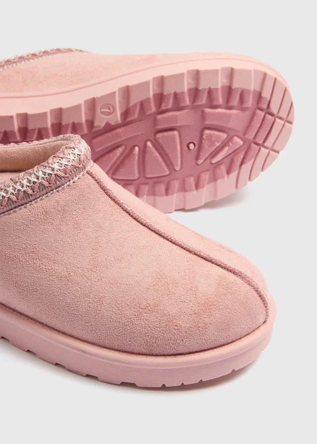 Pink Snug Mule Slippers