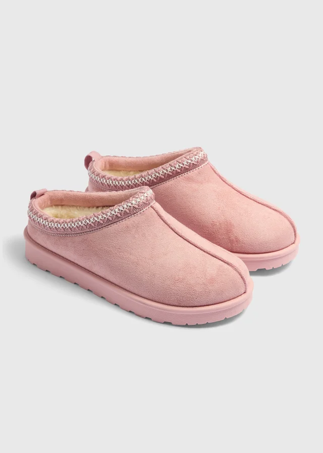 Pink Snug Mule Slippers