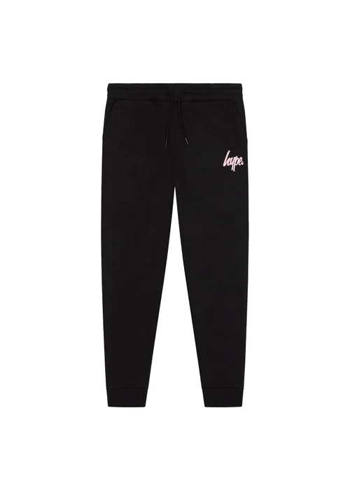 Hype Girls Black Hooded Tracksuit with Joggers (7-12 Years) - 7-8 Yrs Image 3