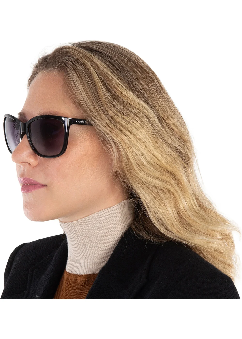 Calvin Klein Grey Gradient Sunglasses - One Size Image 4