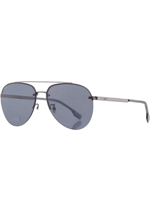 Hugo Boss Grey 1537/F/SK 06LB IR Sunglasses - One Size Image 2