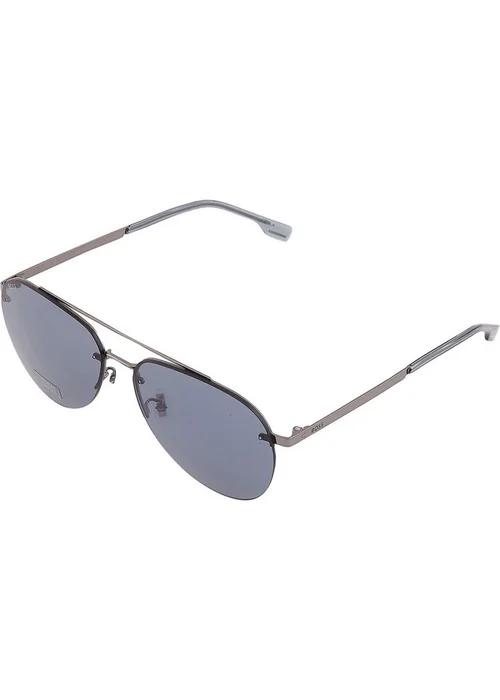 Hugo Boss Grey 1537/F/SK 06LB IR Sunglasses - One Size Image 3