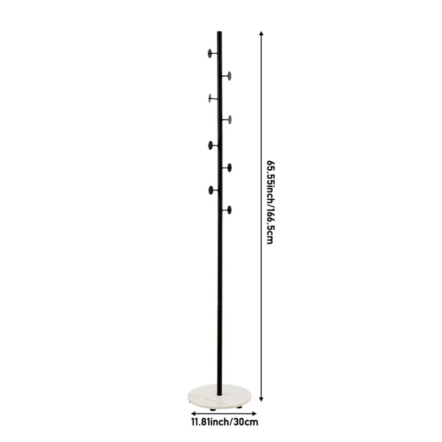 Lifeideas Freestanding Coat Rack with Marble Base
