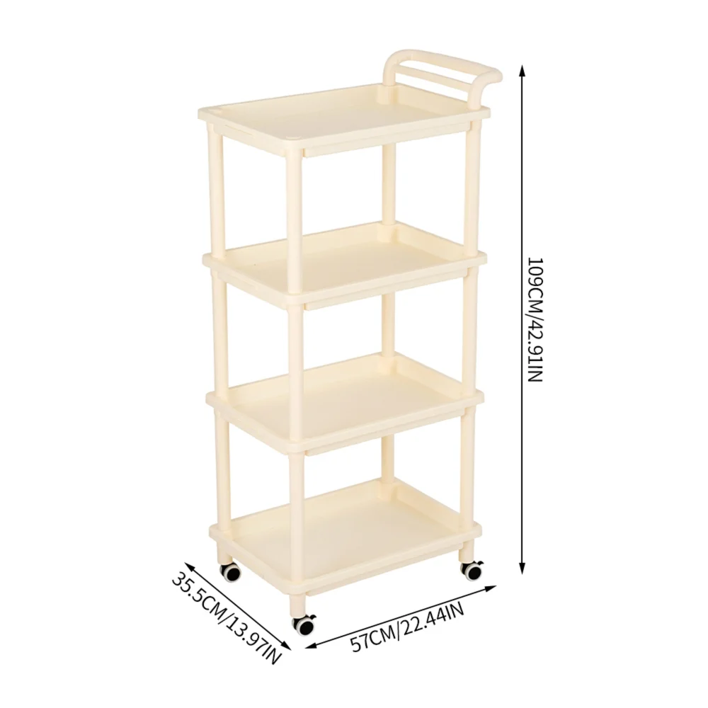 Lifeideas 4-Tier Storage Cart with wheels - One Size Image 2