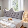 Lifeideas Crown-Shaped Tufted Headboard Pillow - S Image 1