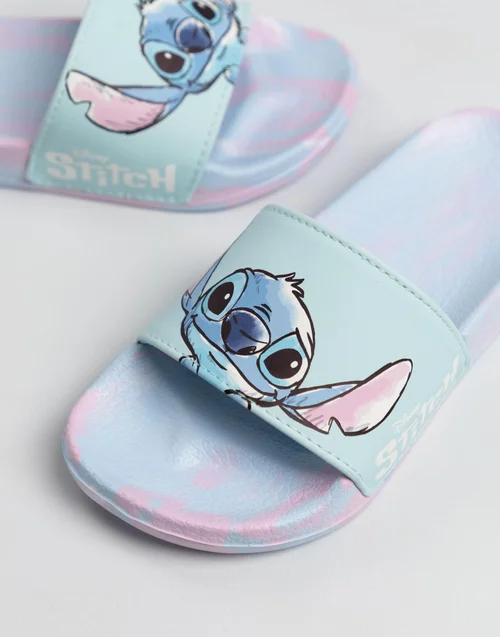 Vanilla Underground Lilo & Stitch Girls Multicoloured 2 Pack Multi Character Slider Slippers (12-5 UK Child) - 3 Infants Image 3