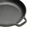 Lifeideas Round Cast Iron Skillet with Removable Wooden H&le - M Image 6