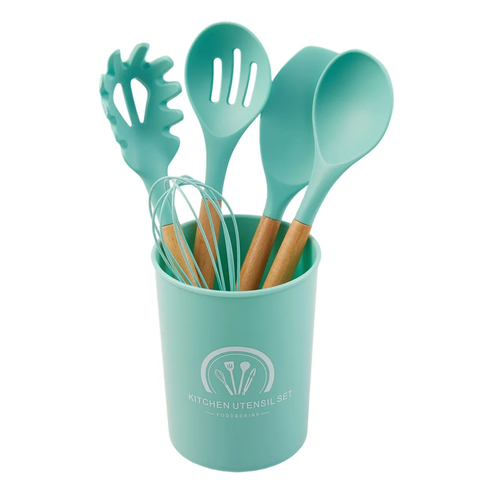 Lifeideas Silicone Kitchen Cooking Utensils Set - One Size Image 3