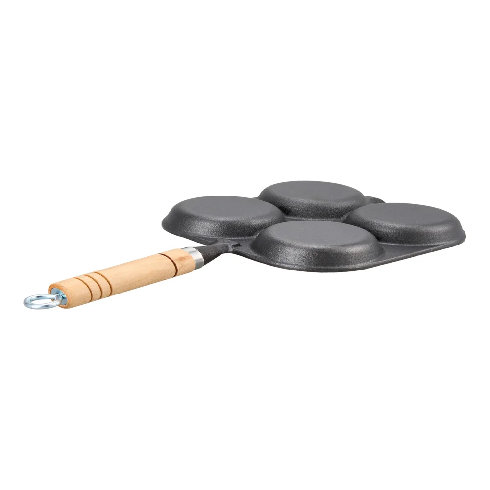 Lifeideas 4-Hole Cast Iron Frying Pan - M Image 4