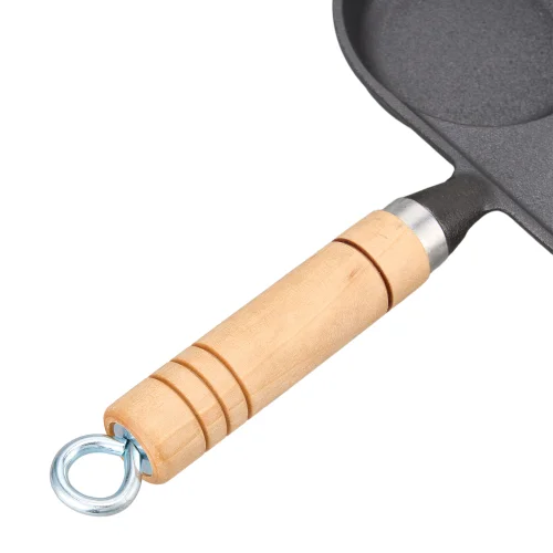 Lifeideas 4-Hole Cast Iron Frying Pan - M Image 5