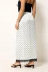 PixieGirl Petite White Polka Dot Satin Maxi Skirt - 6 Image 4