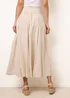 Blue Vanilla Stone Godet Hem Jersey Waist Skirt - M/L Image 4