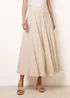 Blue Vanilla Stone Godet Hem Jersey Waist Skirt - M/L Image 2