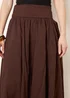 Blue Vanilla Brown Godet Hem Jersey Waist Skirt - M/L Image 3