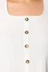 Yours Curve White Crinkle Vest Top - 30-32 Image 4