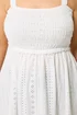 Yours Curve White Broderie Anglaise Vest Top - 14 Image 4