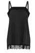 Yours Curve Black Lace Detail Vest Top - 20 Image 5