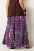 Yours Curve Purple Paisley Shirred Waist Trousers - 14/L28 Image 4